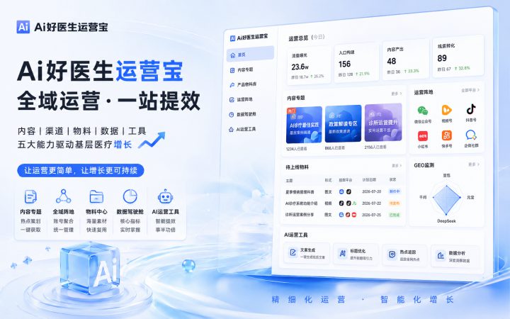 Ai好医生诊疗支持系统 最新物料一站聚合